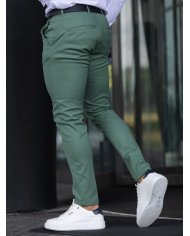 calça formal verde garrafa homem