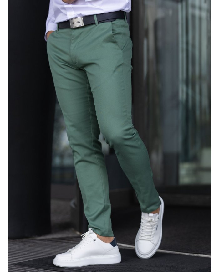 calça verde garrafa homem SMK elegante