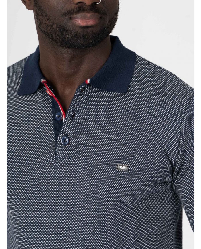 POLO SMK TRICOT BOTOES MARINHO