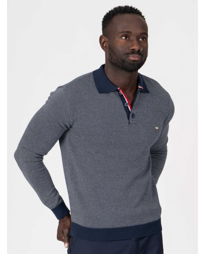 POLO SMK TRICOT BOTOES MARINHO