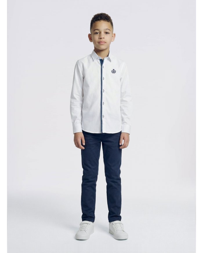 CAMISA SMKIDS AZUL CNTRST