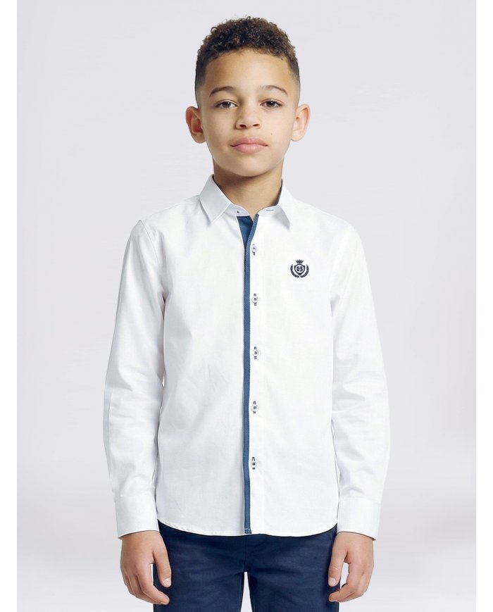 CAMISA SMKIDS AZUL CNTRST