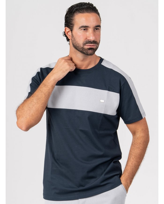 T-SHIRT SMK46 ENCAIXE AZ/BR