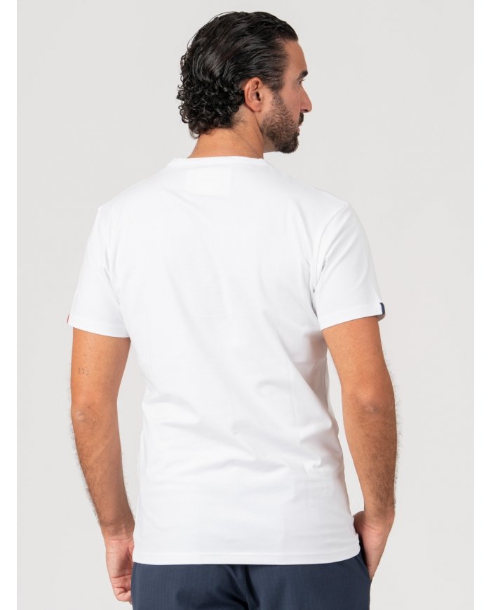 T-SHIRT SMK LISTAS BRANCO