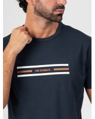 T-SHIRT SMK LISTAS MARINHO