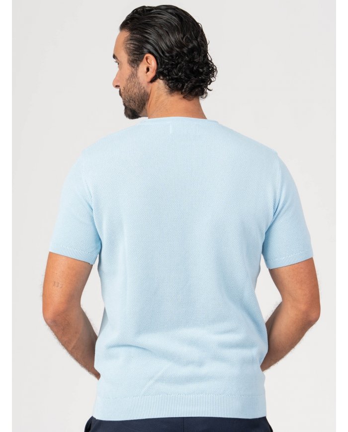 T-SHIRT SMK TRICOT PIQUET AZUL BB