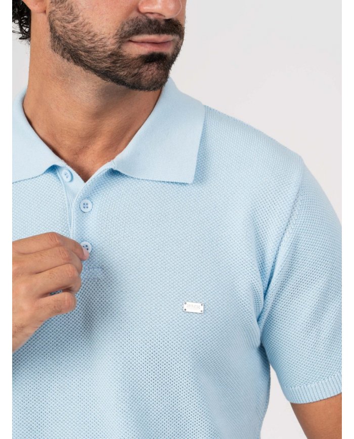 POLO SMK TRICOT PIQUET AZUL BEBE