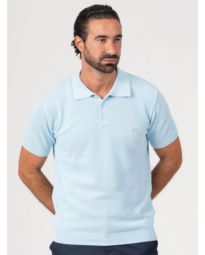 POLO SMK TRICOT PIQUET AZUL BEBE