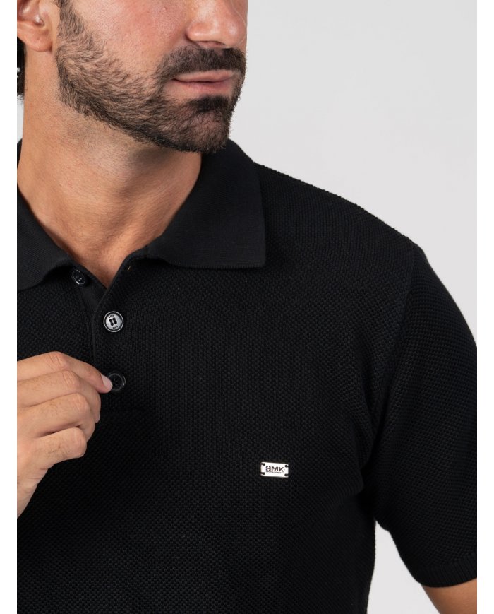 POLO SMK TRICOT PIQUET PRETO