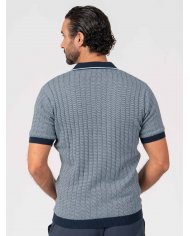 POLO SMK TRICOT CANELADO MARINHO