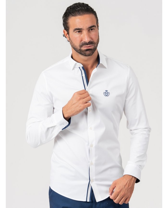 CAMISA SMK46 BRANCO AZULAO