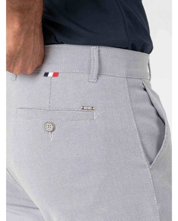 CALÇA CHINO REG/FIT SMK46 AZ/BR