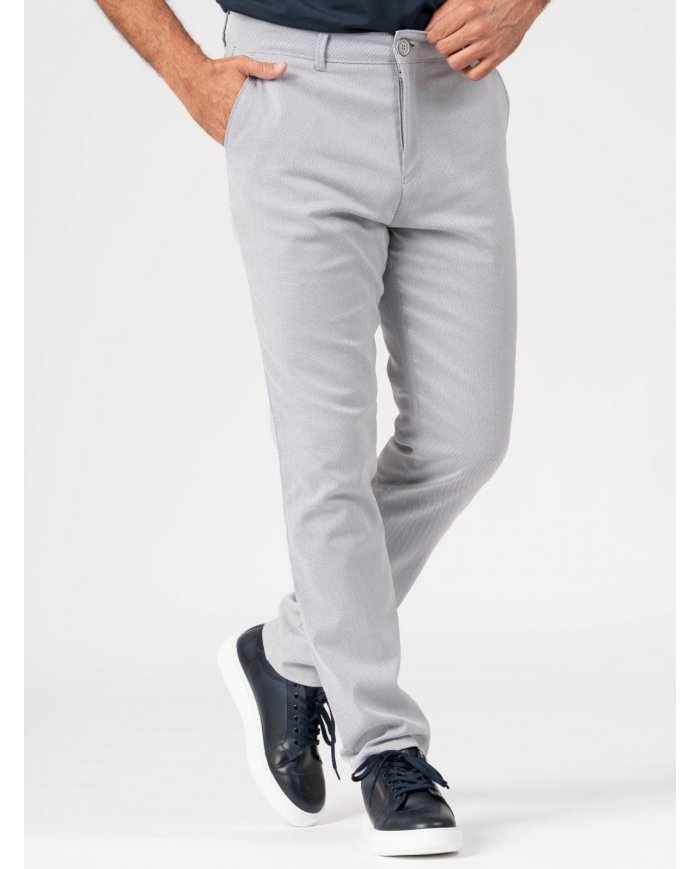 CALÇA CHINO REG/FIT SMK46 AZ/BR