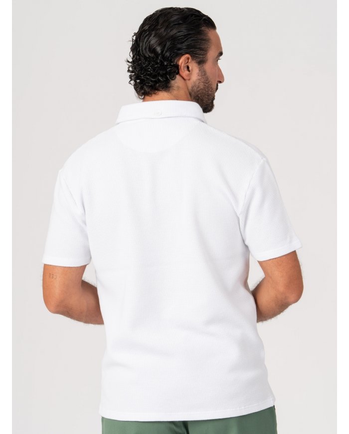 POLO SMK WAFFLE REG FIT BRANCO