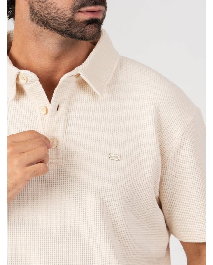 POLO SMK WAFFLE REG FIT AREIA