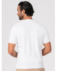 T-SHIRT SMK TRICOT BARRAS BRANCO