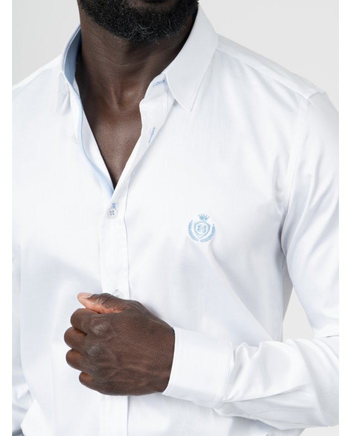CAMISA SMK53 BRANCA AZUL CL