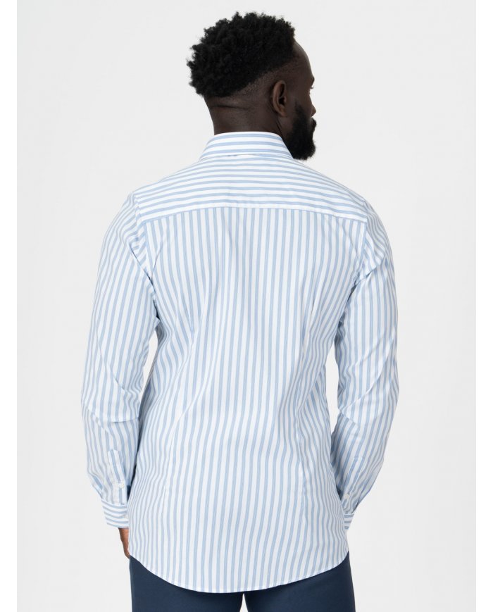 CAMISA SMK RISCA FINA AZUL