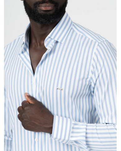 CAMISA SMK RISCA FINA AZUL
