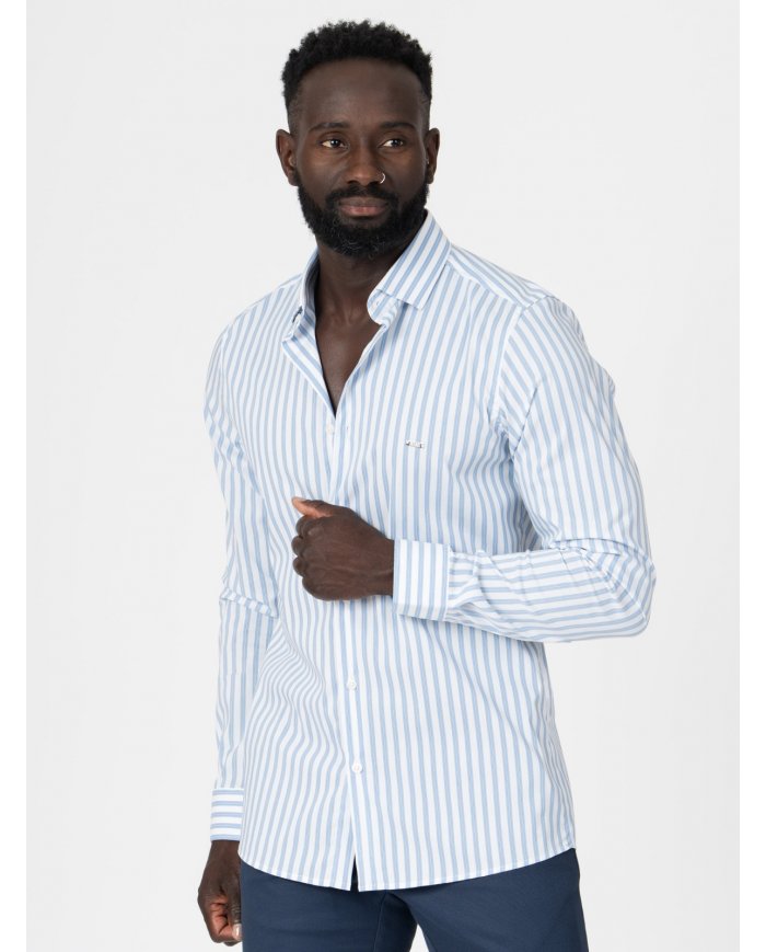 CAMISA SMK RISCA FINA AZUL