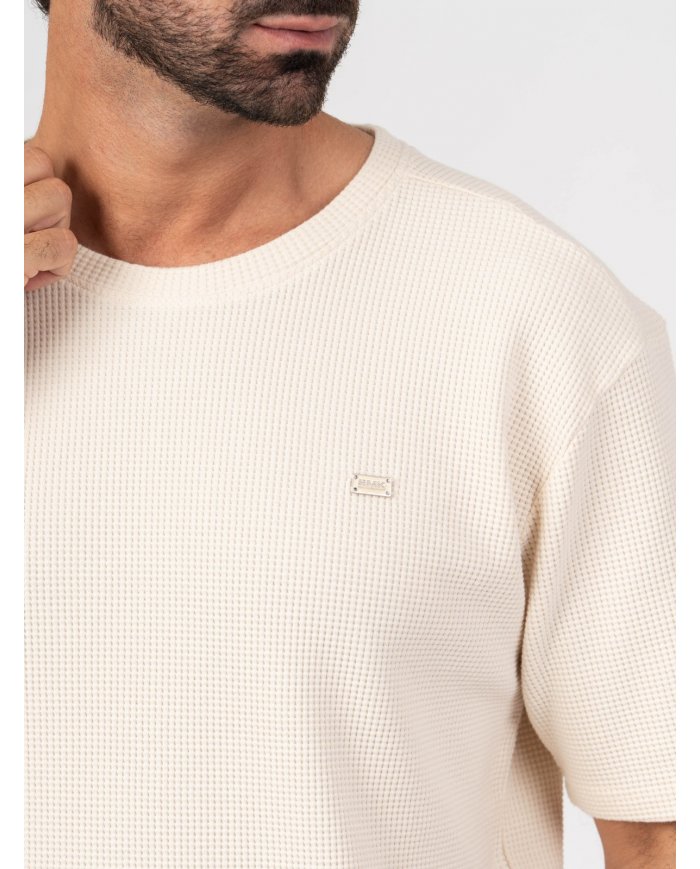 T-SHIRT SMK WAFFLE REG FIT AREIA