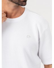 T-SHIRT SMK WAFFLE REG FIT BRANCO