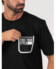 T-SHIRT SMK REGULAR FYS PRETO