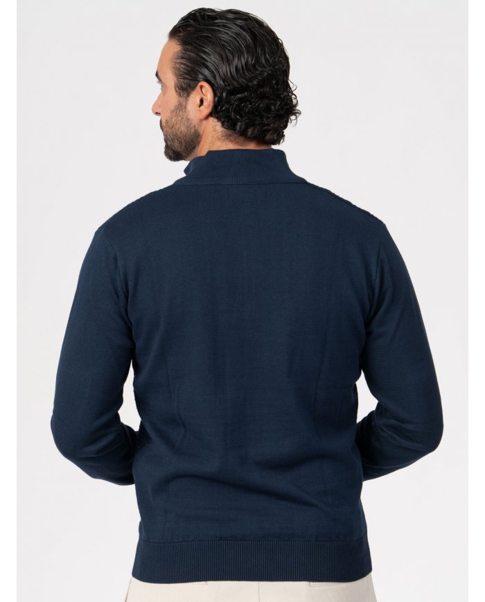 POLO SMK TRICOT QUADRADOS MARINHO