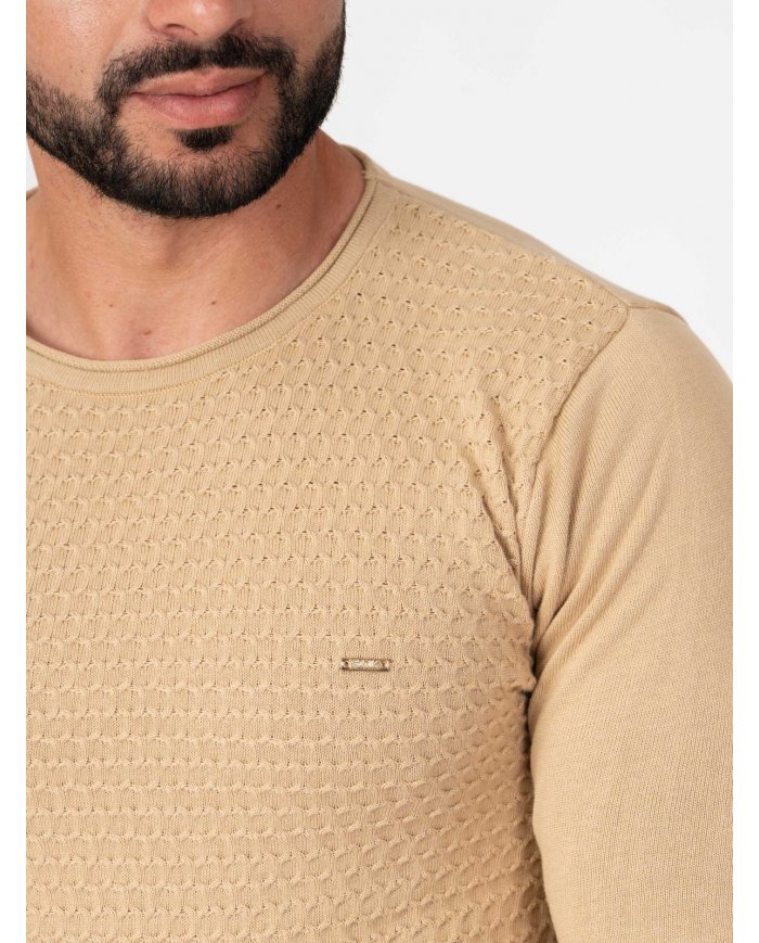 CAMISOLA SMK TRICOT PIQUET BEGE