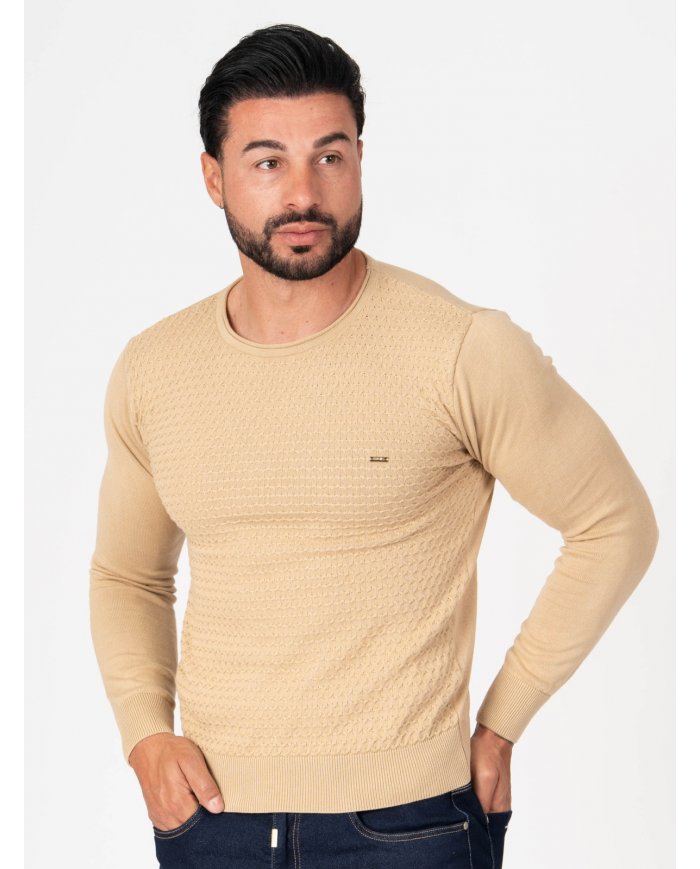 CAMISOLA SMK TRICOT PIQUET BEGE