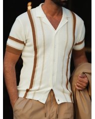 CAMISA SMK TRICOT LISTADA PÉROLA