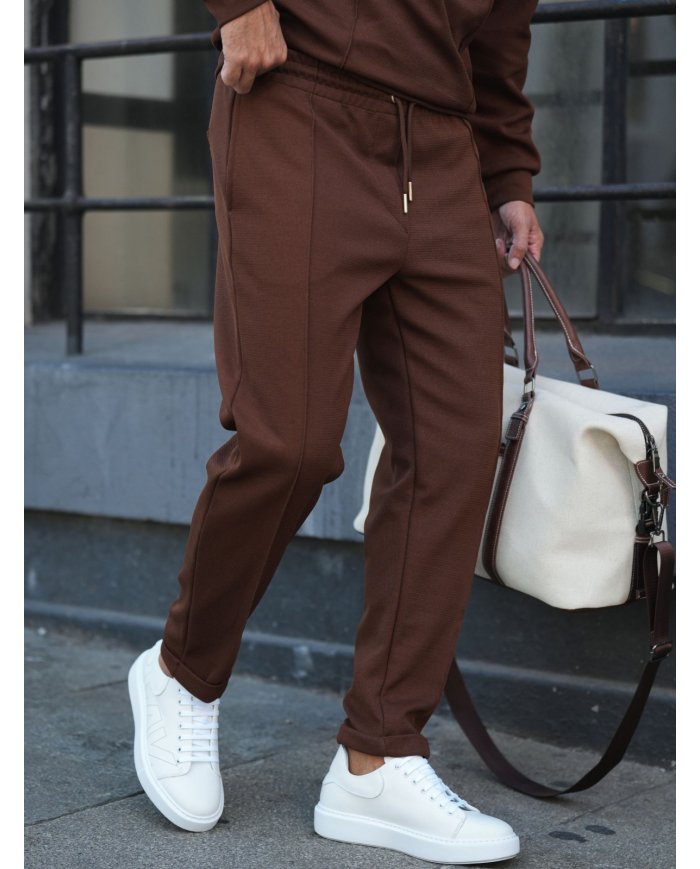 CALÇA SMK JOGGER CANELADO CASTANHO