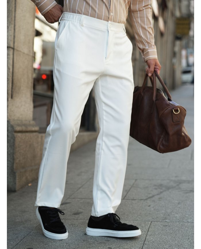 CALÇA SMK CHINO REG/FIT DRIVER BRANCO